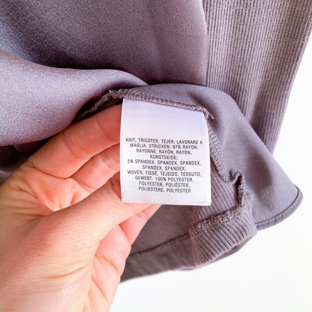 ✨ Anthropologie Deletta Cowl Neck Drape Front Long Sleeve Tunic Top Extra Small - Picture 8 of 9